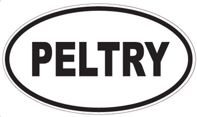 PELTRY - Oval Sticker