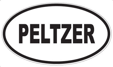 PELTZER - Oval Sticker