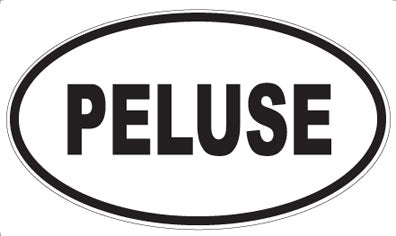 PELUSE - Oval Sticker
