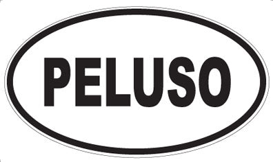 PELUSO - Oval Magnet
