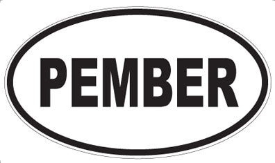 PEMBER - Oval Magnet