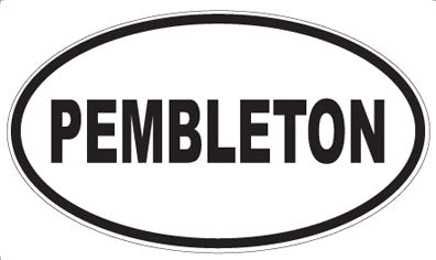 PEMBLETON - Oval Sticker