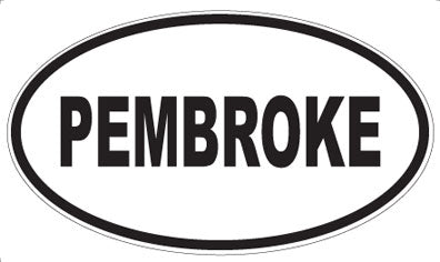 PEMBROKE - Oval Magnet