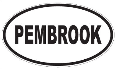 PEMBROOK - Oval Sticker