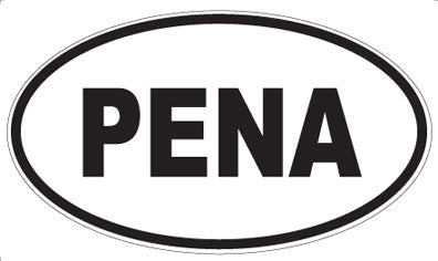 PENA - Oval Sticker
