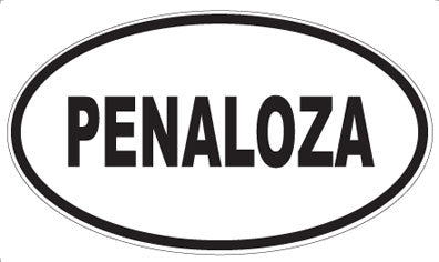 PENALOZA - Oval Sticker