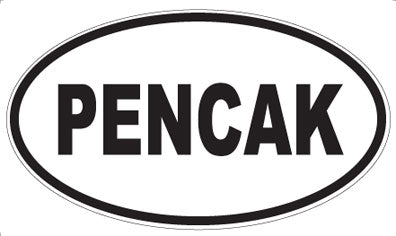 PENCAK - Oval Sticker