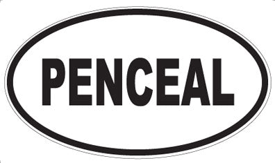 PENCEAL - Oval Sticker
