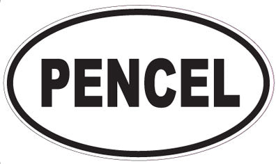 PENCEL - Oval Sticker