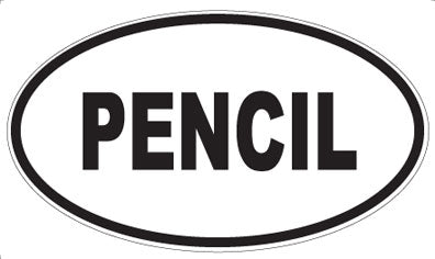 PENCIL - Oval Magnet