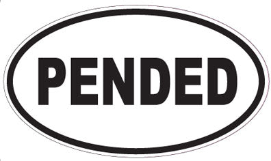 PENDED - Oval Sticker