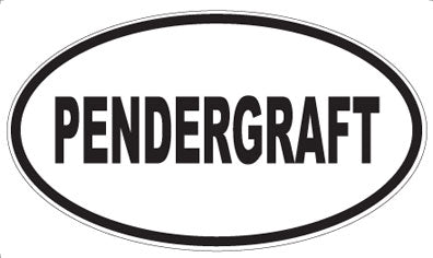 PENDERGRAFT - Oval Sticker