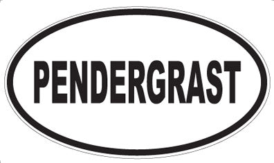 PENDERGRAST - Oval Sticker