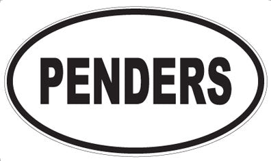 PENDERS - Oval Sticker