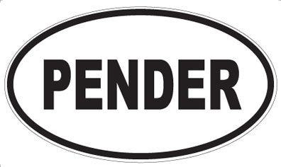 PENDER - Oval Magnet