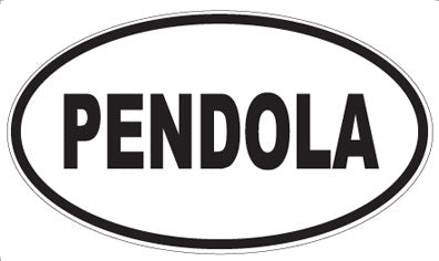 PENDOLA - Oval Sticker