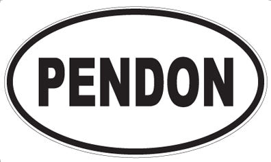 PENDON - Oval Sticker