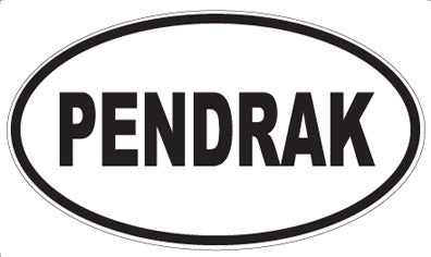 PENDRAK - Oval Sticker