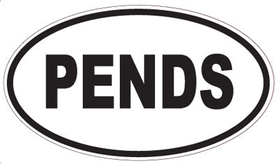 PENDS - Oval Sticker