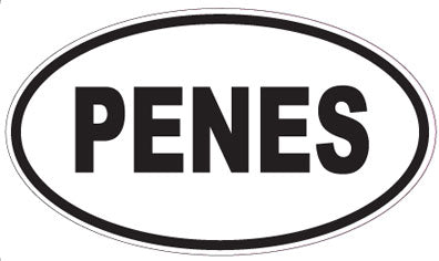 PENES - Oval Sticker