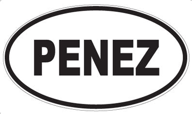PENEZ - Oval Sticker