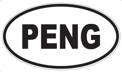 PENG - Oval Sticker