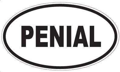 PENIAL - Oval Sticker