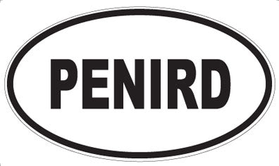 PENIRD - Oval Sticker