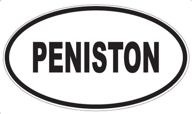 PENISTON - Oval Sticker
