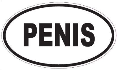 PENIS - Oval Magnet