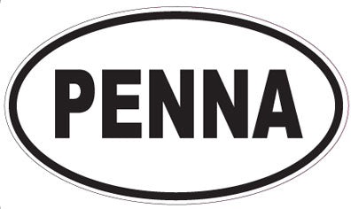 PENNA - Oval Sticker