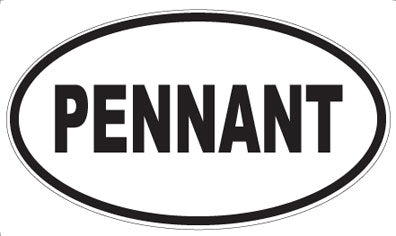 PENNANT - Oval Sticker