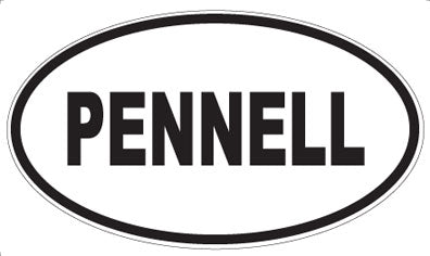 PENNELL - Oval Sticker
