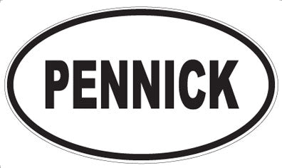 PENNICK - Oval Sticker