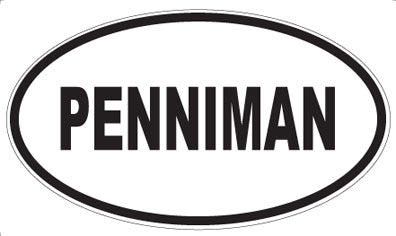 PENNIMAN - Oval Sticker
