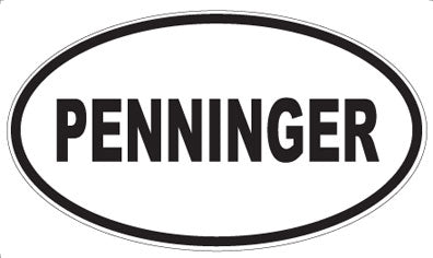 PENNINGER - Oval Sticker