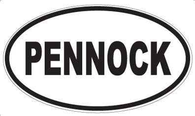 PENNOCK - Oval Sticker