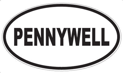 PENNYWELL - Oval Sticker