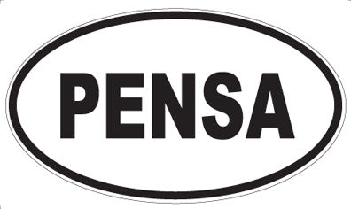 PENSA - Oval Sticker
