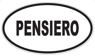 PENSIERO - Oval Magnet