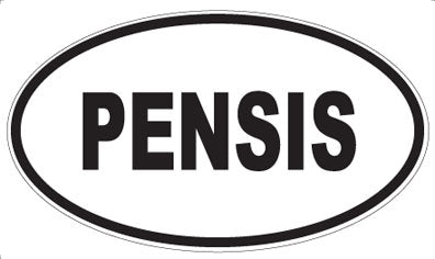 PENSIS - Oval Sticker