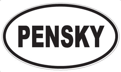 PENSKY - Oval Magnet