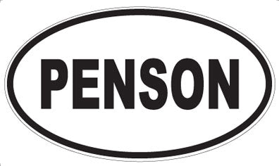 PENSON - Oval Sticker