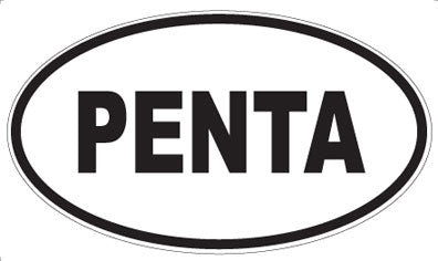PENTA - Oval Sticker