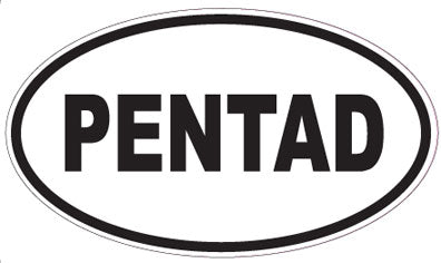 PENTAD - Oval Sticker