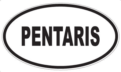 PENTARIS - Oval Sticker
