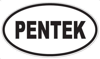 PENTEK - Oval Sticker