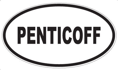 PENTICOFF - Oval Sticker
