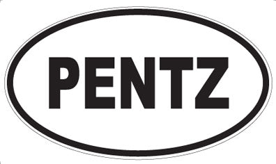 PENTZ - Oval Sticker