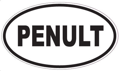PENULT - Oval Sticker
